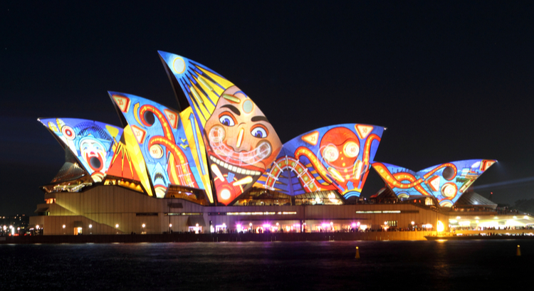 Φεστιβάλ Βιβίντ με φώτα στο Σίδνεϋ της Αυστραλίας